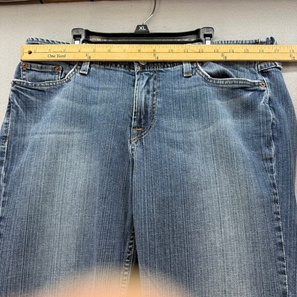 Lucky Brand Jeans Women's 14/32 Blue Y2K by Gene Montesano Straight Leg VTG - Picture 14 of 16